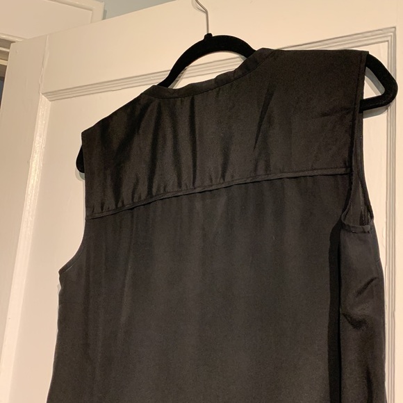 French Connection high low sleeveless tunic in black - Picture 5 of 7